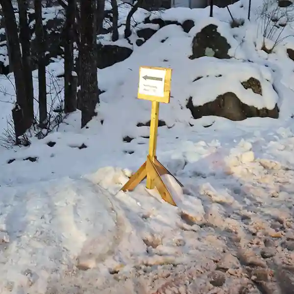 Markering vid annan väg