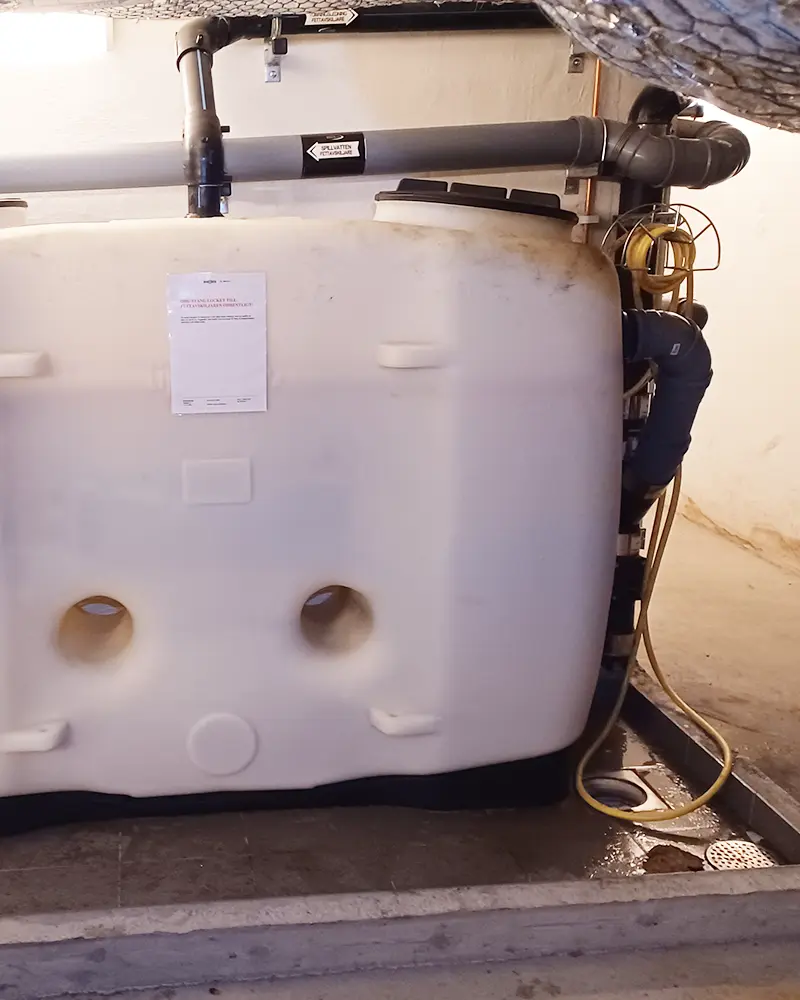 Vattenslang för fettavskiljare med pistol munstycke